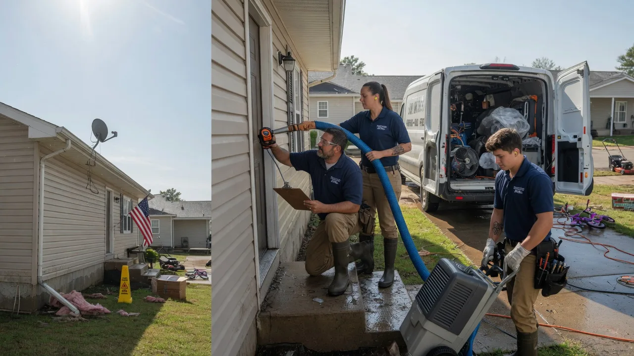 Ceiling Water Damage Restoration in Peace Valley, MO near me